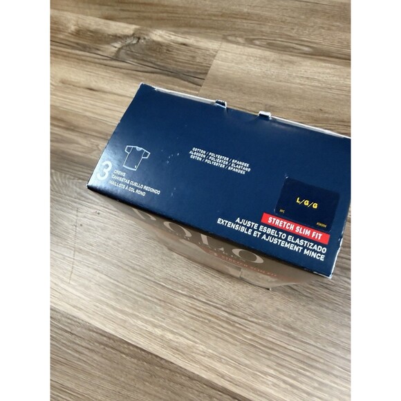 3 Pack Polo Ralph Lauren Classic Fit Crew Neck Shirt BLACK Size New In Box Large - Picture 2 of 5